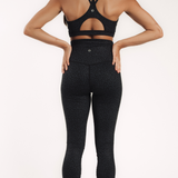 Jet Black Cheetah Elite Leggings - High Rise