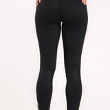 Jet Black Cheetah Elite Leggings - High Rise