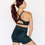 Jet Black Cheetah Short - 5"